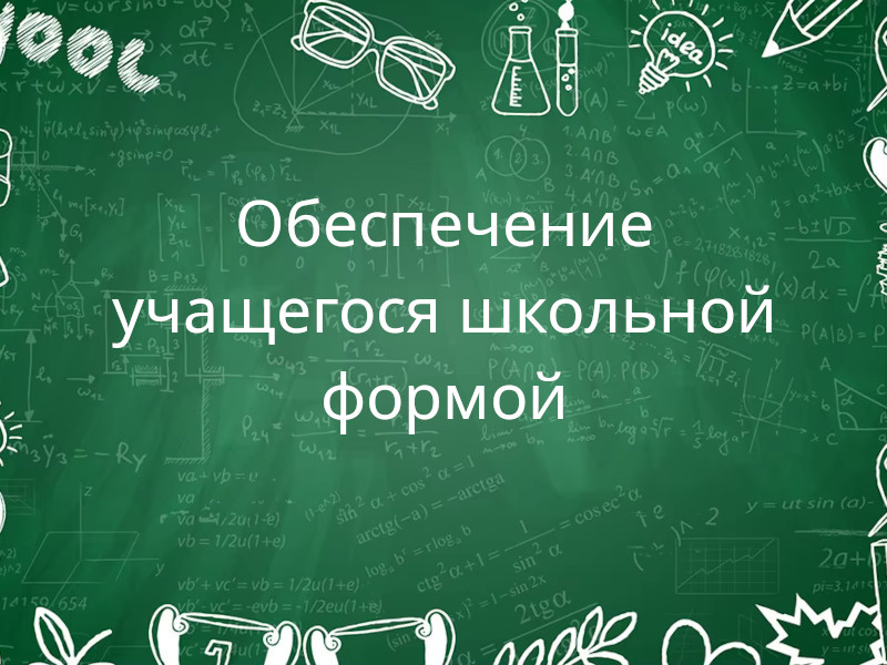 Обеспечение учащегося школьной формой.
