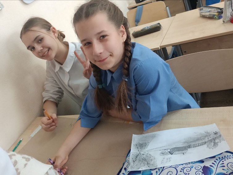 Увлекательный урок ИЗО.